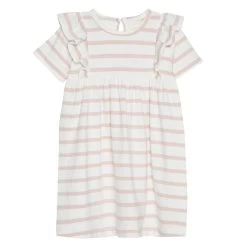 Creamie Robe Lignée Rose Pâle