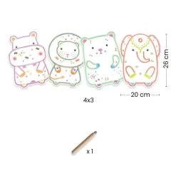 Djeco Coloriages à Révéler Animaux Sauvages -Enfant Périphériques Magasin djeco coloriages a reveler animaux sauvages 2