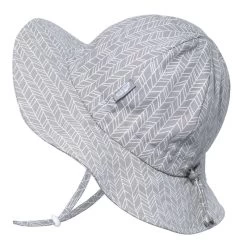 Jan & Jul ChapeauFloppy Grey Herringbone
