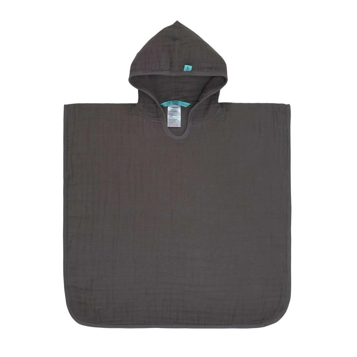 LÄSSIG Laessig Poncho De Bain En Mousseline Anthracite 4 LÄSSIG Laessig Poncho De Bain En Mousseline Anthracite – Image 2