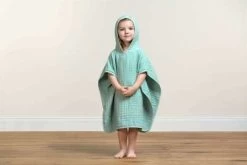 LÄSSIG Laessig Poncho De Bain En Mousseline Menthe