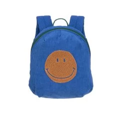 Lassig Petit Sac à Dos En Corduroy Blue Smiley -Enfant Périphériques Magasin lassig petit sac a dos en corduroy blue smiley 4