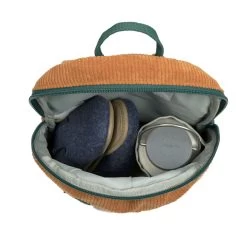 Lassig Petit Sac à Dos En Corduroy Caramel Smile