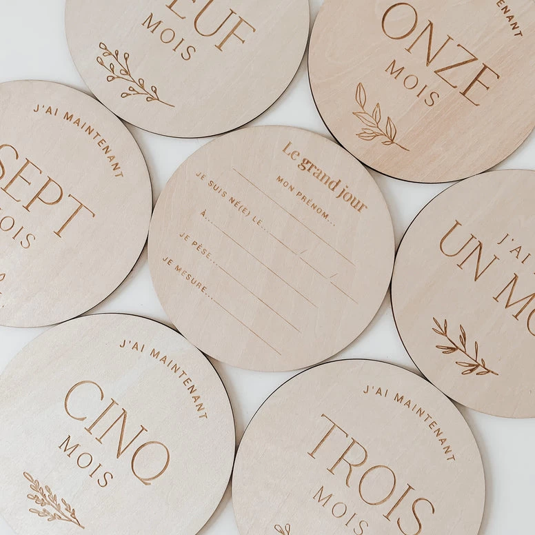 Le Petit Tableau Noir Pastilles De Bois Mensuelles 7 Le Petit Tableau Noir Pastilles De Bois Mensuelles – Image 5