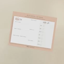 Les Belles Combines Bloc-notes Liste D’épicerie