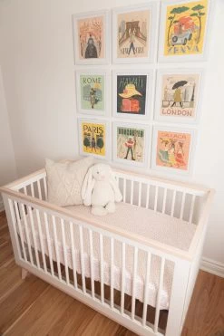 Lil North Co. Drap Contour De Bassinette Blush Dots