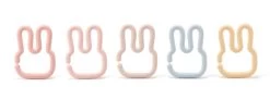 Loulou Lollipop Anneaux Lapins En Silicone Pastel