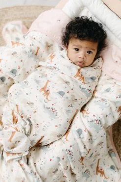 Enfant Périphériques Magasin -Enfant Périphériques Magasin loulou lollipop couverture en mousseline baby dino 1