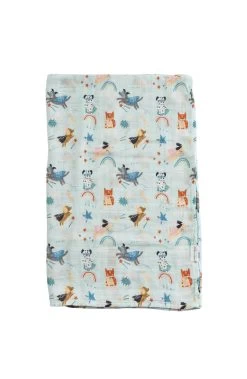 Loulou Lollipop Couverture En Mousseline Superhero Dog