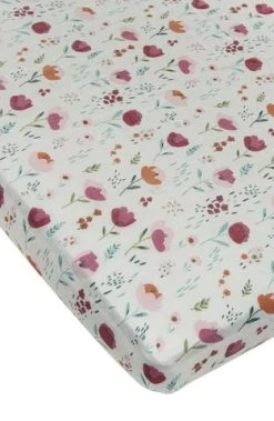 Loulou Lollipop Drap Contour De Bassinette Rosey Bloom