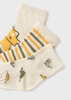 Mayoral Chaussettes Pour Bébé Ensemble De 3 Dinosaures