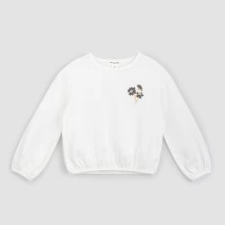 Miles Chandail Broderie Fleurs D'automne