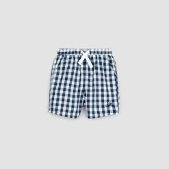 Miles Short Navy Gingham Bébé