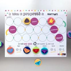 Minimo Motivation Mon Tableau De Propreté -Enfant Périphériques Magasin minimo motivation mon tableau de proprete 4
