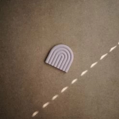 Mushie Arc-en-ciel De Dentition Mauve