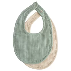 Mushie Bavoir Muslin Roman Green/Fog