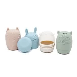 Noüka Jouets Pour Le Bain En Silicone Animaux Pastel