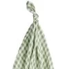 Petit Lem Couverture En Mousseline Gingham Vert -Enfant Périphériques Magasin petit lem couverture en mousseline gingham vert