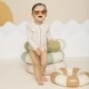 Petit Lem Maillot Une Pièce Ligné Taupe -Enfant Périphériques Magasin petit lem maillot une piece ligne taupe