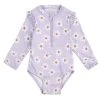 Petit Lem Maillot Une Pièce Marguerites Mauve -Enfant Périphériques Magasin petit lem maillot une piece marguerites mauve