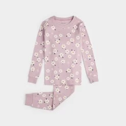 Petit Lem Pyjama Deux Pièces Marguerites Mauves -Enfant Périphériques Magasin petit lem pyjama deux pieces marguerites mauves 2