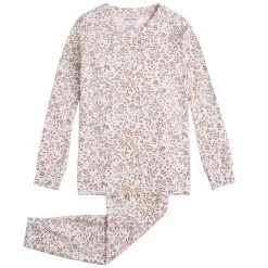 Petit Lem Pyjama Deux Pièces Petites Fleurs Roses