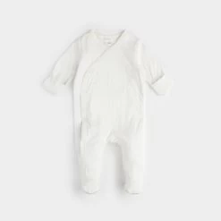 Petit Lem Pyjama Une Pièce En Pointelle Blanc