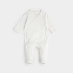 Petit Lem Pyjama Une Pièce En Pointelle Blanc -Enfant Périphériques Magasin petit lem pyjama une piece en pointelle blanc 3