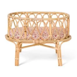Poppie Toys Berceau Pour Poupée En Rotin Little Flowers -Enfant Périphériques Magasin poppie toys berceau pour poupee en rotin little fl 1