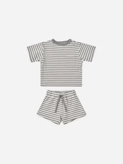 Quincy Mae Ensemble Deux Pièce Lagoon Stripe
