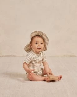 Quincy Mae Maillot Une Pièce Ligné Ash