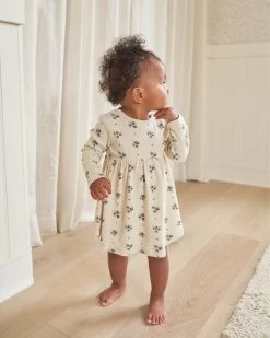 Quincy Mae Robe Rib Navy Daisies -Enfant Périphériques Magasin quincy mae robe rib navy daisies 2