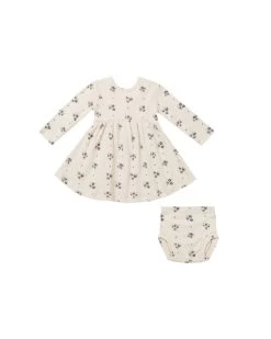 Quincy Mae Robe Rib Navy Daisies -Enfant Périphériques Magasin quincy mae robe rib navy daisies 3