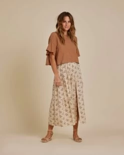 Rylee + Cru Blouse Francie Camel Femme