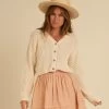 Rylee + Cru Cardigan Ella Naturel Femme
