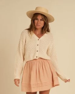 Rylee + Cru Cardigan Ella Naturel Femme
