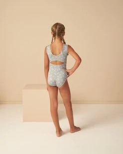 Rylee + Cru Léotard Blue Daisy -Enfant Périphériques Magasin rylee cru leotard blue daisy 2