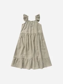 Rylee + Cru Robe Abbie Sauge Gingham -Enfant Périphériques Magasin rylee cru robe abbie sauge gingham 2