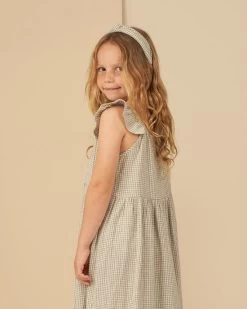 Rylee + Cru Robe Abbie Sauge Gingham