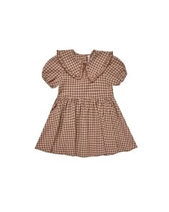 Rylee + Cru Robe Camille Gingham Brown -Enfant Périphériques Magasin rylee cru robe camille gingham brown 3