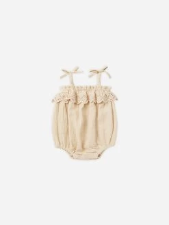 Rylee + Cru Romper Ecru