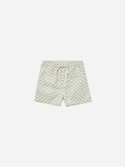 Rylee + Cru Short De Piscine Seafoam Check -Enfant Périphériques Magasin rylee cru short de piscine seafoam check 3