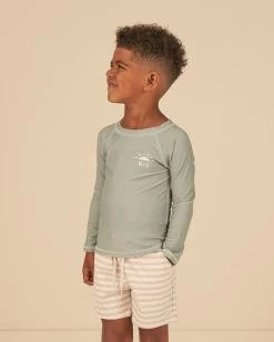 Rylee + Cru Short De Piscine Vintage Stripe